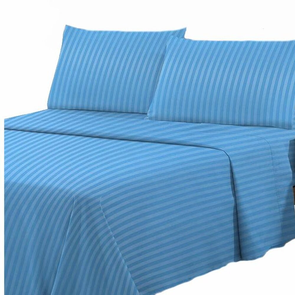 Lux Decor Collection Sheet Set, 4 Piece, Brushed Microfiber King, Fitted Bottom